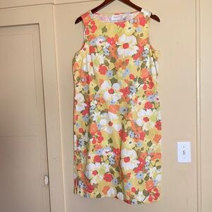 Liz Claiborne Floral Yellow Dress